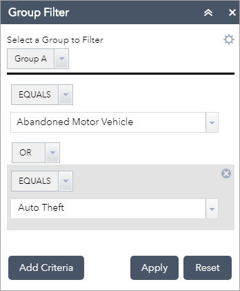 Add additional filter criteria