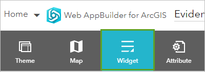 Widget tab Widget tab